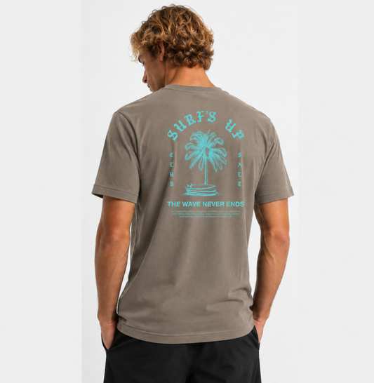 Camiseta Palm Shady Bege Costeiro