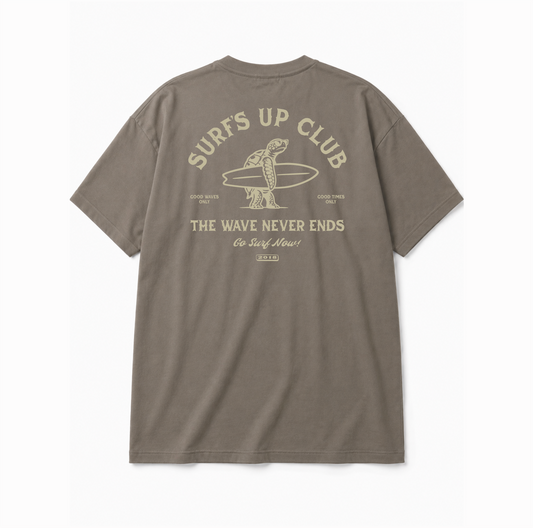 Camiseta Slow Driver Bege Costeiro
