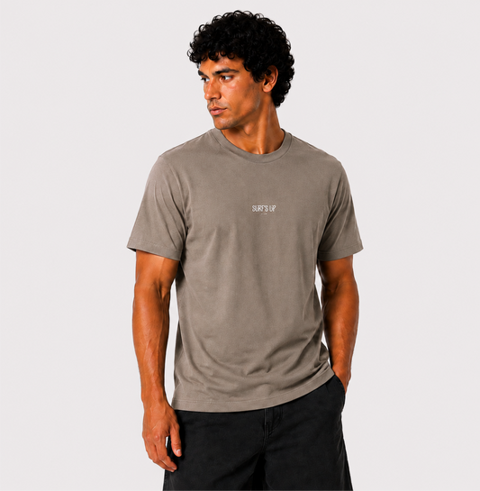 Camiseta Minimal Bege Costeiro