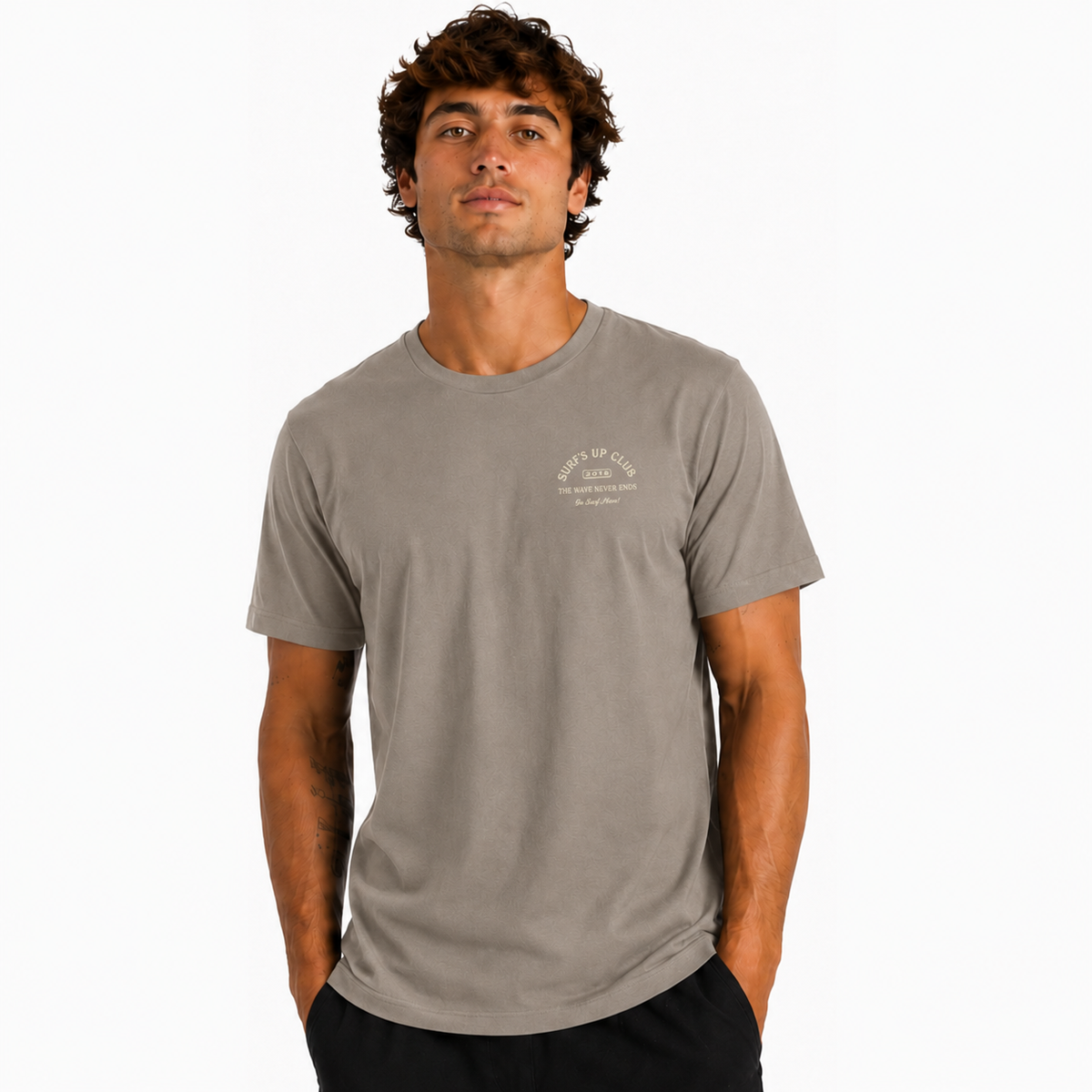 Camiseta Slow Driver Bege Costeiro